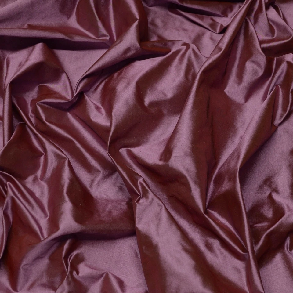 Mauve Tissue Taffeta Silk, 100% Silk Fabric By The Yard, 44" Wide (TS-7308) - Image 1 of 3
