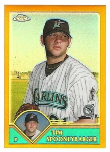 2003 Topps Chrome Gold Refractor #279 Tim Spooneybarger Florida Marlins ###/449 - Picture 1 of 1
