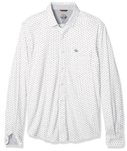Dockers Brushed Smart Series Printed Shirt/White - XL SRP £55 - Picture 1 of 1