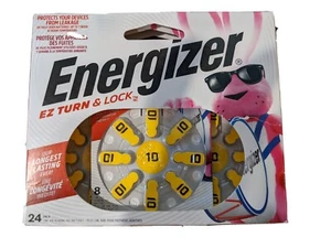 24 pilas para audífonos Energizer EZ Turn & Lock tamaño 10 AZ10DP-24 caducidad 2024 - Imagen 1 de 2