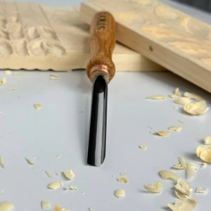 Gerade Schlucht 10 mm (0,4" Sweep 8, STRYI für Relifsschnitzerei, Holzschnitzerei Meißel - Bild 1 von 7