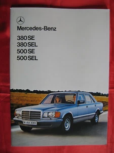 MERCEDES-BENZ S-Klasse 500SEL W126 Prospekt von 3/1980, Niederländische Ausgabe - Bild 1 von 14