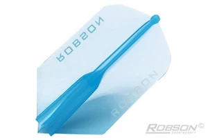 Robson Plus Crystal Dart Flights Slim Blue - Picture 1 of 1