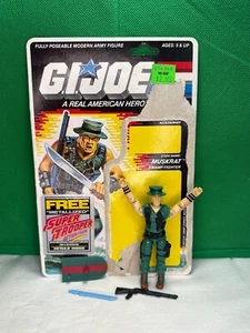 Vintage GI Joe ARAH 1988 Muskrat COMPLETE + Uncut Cardback EXCELLENT CONDITION - Picture 1 of 7