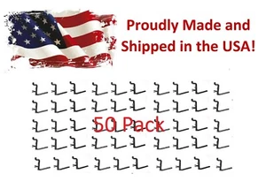 Plastic Black L Style Pegboard Hook Kit Tool - 50 Pack - PEGBOARD NOT INCLUDED - Picture 1 of 13