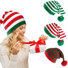 Weihnachtsstrickmütze Unisex Erwachsene Weihnachtsmannmütze Beanie Warme Mütze