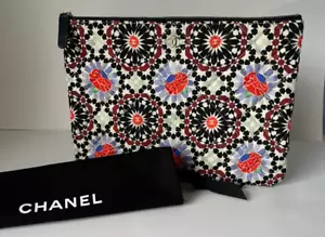 CHANEL PARIS-DUBAI floral Clutch Bag 2014 Ltd Edition CC o case - Picture 1 of 11