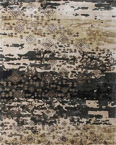 Handmade Wool Area Rugs Living Room Rugs Modern Beige Tufted Home Office Carpets - Picture 1 of 8