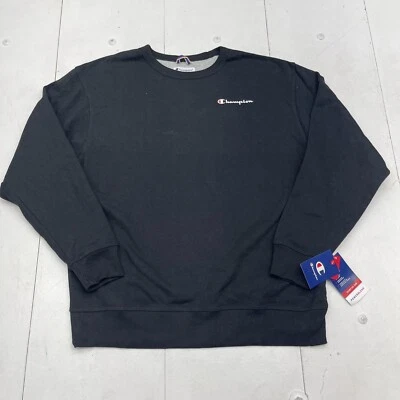 Champion Sudadera Pullover Negra Mezcla Poder Gráfica Para Hombre Grande Nueva Foto 1 de 4