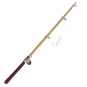 Mini Fishing Rod Alloy Child Toys Kids Pole Home Decor Magnetic - Picture 1 of 12
