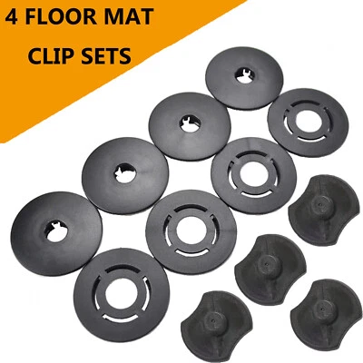 4 SETS FOR Audi TT A4 A5 A6 Q2 Q3 S3 CAR MAT CLIP FLOOR HOLDER FIXING CLAMP HOOK - Image 1 of 4