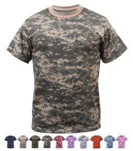 Camiseta Táctica Digital Camuflaje Camuflaje Militar Mangas Cortas Ejército Digital - Imagen 1 de 12