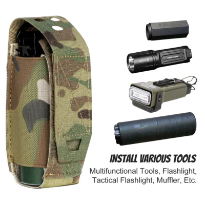 TOPTACPRO Tactical Flashbang Pouch Tool Bag Modular MOLLE Hunting Bag Camo Gear - Image 1 of 4