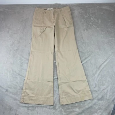 Old Navy Pants Women 6 Beige Stretch Favorite Flare Flip Pockets Bell Bottoms - Image 1 of 4