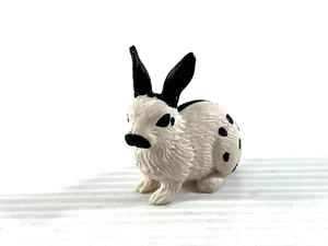 Schleich 1996 Black & White Bunny 1.5" Inch Mini Figure Plastic - Retired - Picture 1 of 12