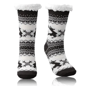 Men Women Winter Warm Thicken Bed Sock Non Slip Elastic Floor Socks Slipper Sox - Picture 1 of 6