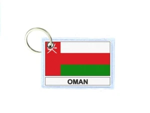 Schlüsselanhänger Schlüssel Schlüssel mit Aufdruck doppelseitig Flagge OM oman - Bild 1 von 1
