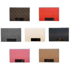 Visitenkartenetui Tasche Metall Ausweis Leder Edelstahl Etui Kreditkarte - Bild 1 von 9