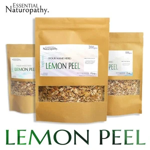 LEMON PEEL DRIED Certified Organic TEA (Citrus limon) PREMIUM GRADE . VIT C RICH - Picture 1 of 1