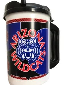 NCAA Arizona Wildcats 20 oz Thermal Travel Coffee Mug Snap Twist Lid Beer Cup - Picture 1 of 2