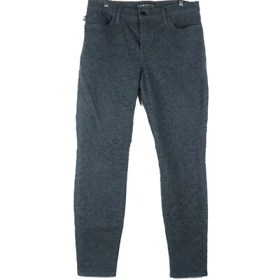 Rock & Republic Women's Kashmiere Twill Velvet Jeans - Size 12M - Black Leopard - Image 1 of 4