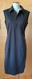 JIL SANDER designer dress casual LBD black cotton blend 36 DE 6 US EUC! - Picture 1 of 6