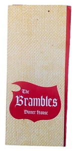 Vintage 1960s The Brambles Dinner House Restaurant Menu Cambria California CA - Picture 1 of 3