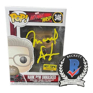 Michael Douglas signiertes Auto Hank Pym Funko Pop 346 Beckett Ant-Man und die Wespe - Bild 1 von 2