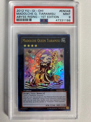 Yugioh 2012 Madolche Queen Tiaramisu ABYR-EN048 Ultra 1st PSA 9 Mint - Image 1 of 2