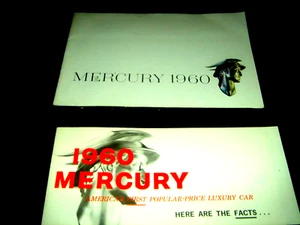 Brochure di vendita MERCURY 1960 - ( "SET DI 2") schede tecniche, colori e modelli auto - Foto 1 di 10