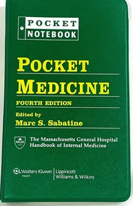 Pocket Medicine 4th Edition MGH Handbook of Internal Medicine Pocket Notebook - Picture 1 of 8