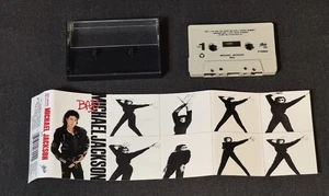 Michael Jackson Bad Cassette Audio Tape 1987 Original Liner Notes EUC - Picture 1 of 10