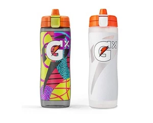 🔥NEW🔥 Gatorade GX 30 oz. Montage Water Bottles, 2 Pack, Gray/White - Picture 1 of 9
