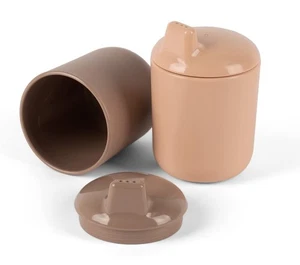 Dantoy - Tiny Biobased Sippy Cups - Mocca & Nude (6222) - Afbeelding 1 van 8