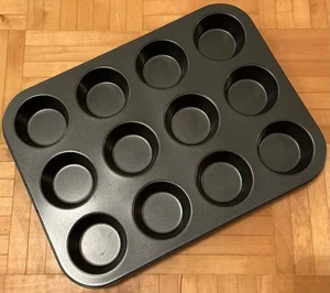 Muffinform Groß 12 Muffins Antihaft Backform Backblech - Bild 1 von 2