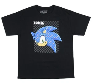Sonic The Hedgehog Boys' Supersonic Speedster Checked Character T-Shirt, L Kids - Picture 1 of 3