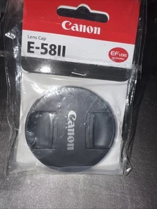 Genuine Canon EOS E-58 II 58mm Front Lens Cap - Picture 1 of 4