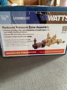 Watts LF009M3-QT R 3/4" Reduced Pressure Zone Assembly - Cast Bronze - Picture 1 of 2