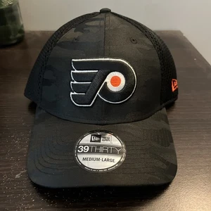 New Era 39Thirty Philadelphia Flyers Black Camo Fitted Hat M/L - Bild 1 von 6