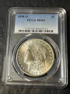 1898 O Morgan Silber Dollar MS65 - Bild 1 von 2