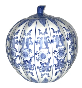 VINTAGE PUMPKIN GINGER JAR - Picture 1 of 4