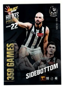 2025 Select AFL Hilites 350 Games #SHM22 Steele Sidebottom 203/807 Collingwood - Picture 1 of 3
