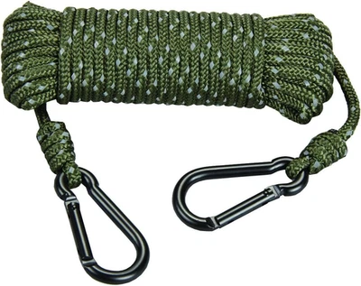 30Ft Heavy Duty Reflective Treestand Rope - Hunting Large-Diameter Rope with 2 - Image 1 of 4