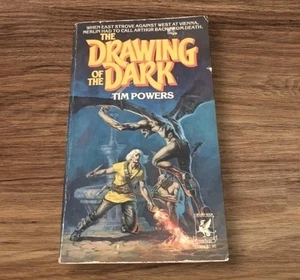 Drawing of the Dark Fantasy 1979 Tim Powers First Edition Magic Del Rey Vtg 70s - Picture 1 of 12
