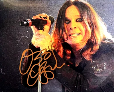 Autógrafo auténtico real firmado por Ozzy Osbourne (Black Sabbath) 8x10" con certificado de autenticidad Foto 1 de 4