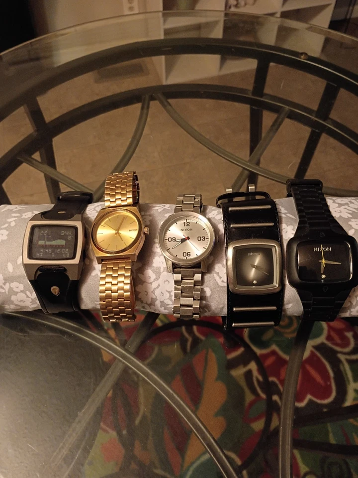Nixon Watch Lot Men's Corporal Time Teller Lodown The Duke Rubber Player RESELL - Image 1 of 4