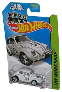 Hot Wheels HW Workshop (2013) White Herbie The Love Bug Volkswagen Beetle Toy C - Picture 1 of 1