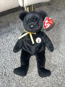 TY BEANIE BABY BABIES WITH TAG BEAR 2007 BLACK UK EDITION HAMLEYS EBONY❤️ - Picture 1 of 5