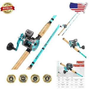 All-in-One Inshore Fishing Combo: 7' Rod & Line Counter Reel for Serious Anglers - Picture 1 of 9