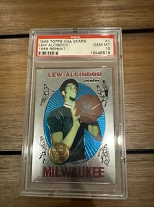 1996 Topps NBA Stars Lew Alcindor 1969 Nachdruck PSA 10 Low Pop - Bild 1 von 2